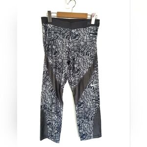 Nike Black & White Patterned Workout Leggings